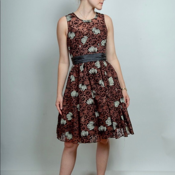 Anthropologie Silk & Velvet Frock - Picture 1 of 6